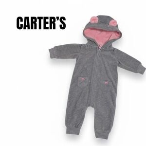 002 Carter’s Fleece Mouse Jumpsuit